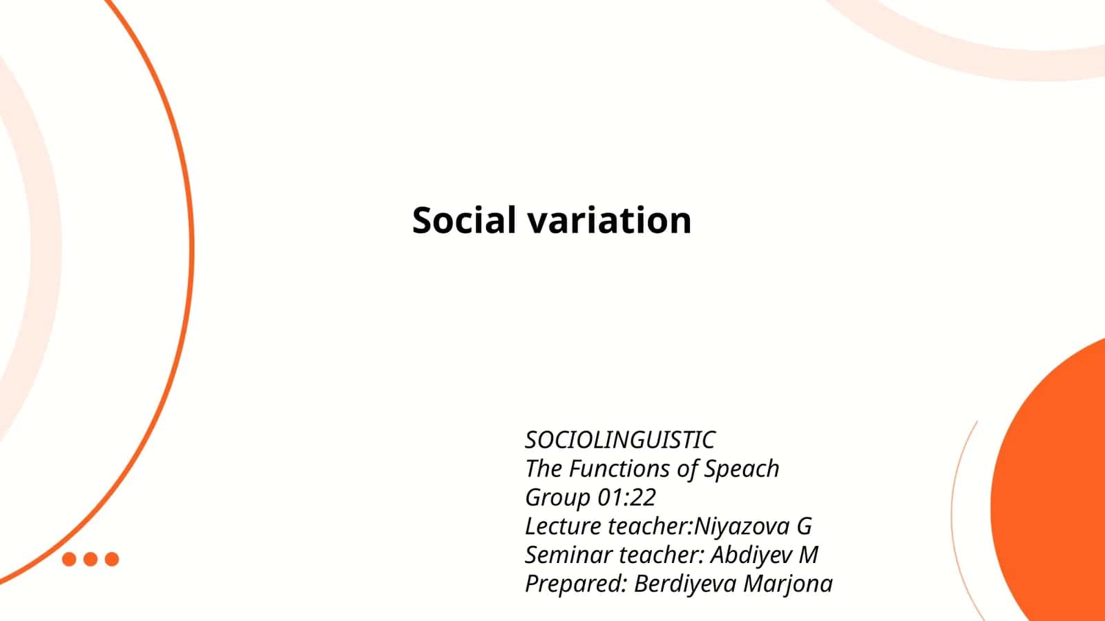 The Functions of Speech