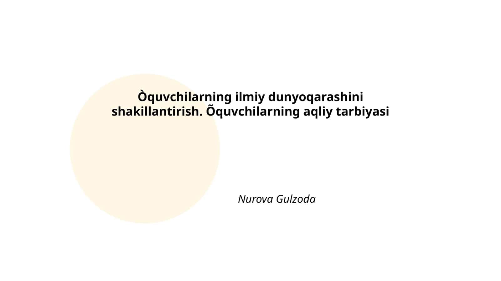 Ilmiy dunyoqarashning mohiyati