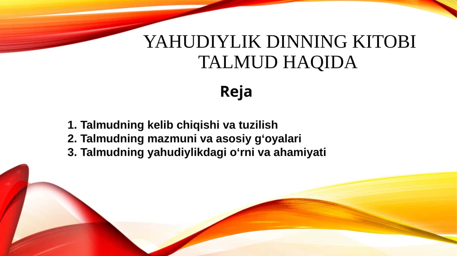 Yahudiylikning kitobi Talmud haqida