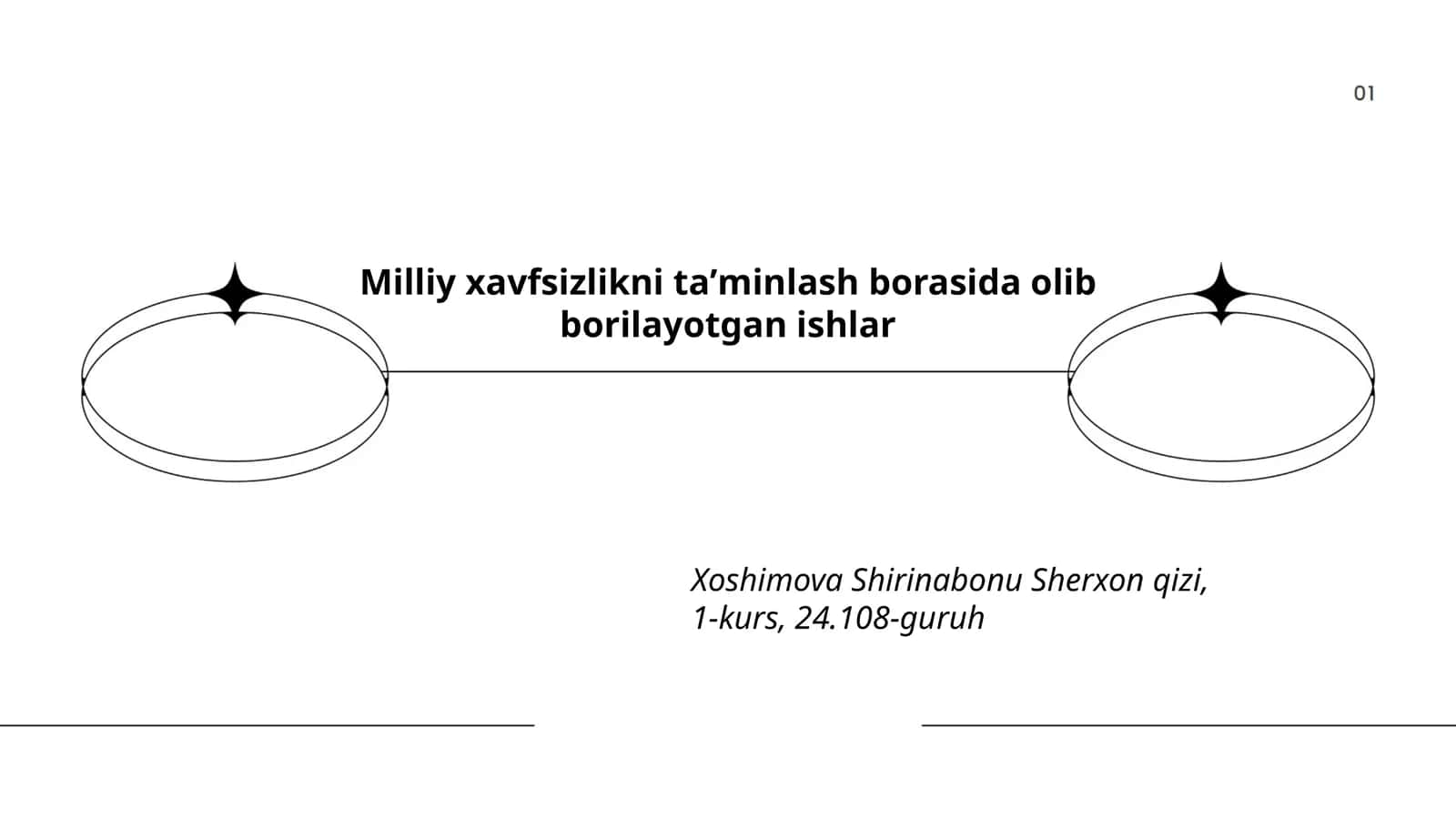 Milliy xavfsizlikni taʼminlash borasida olib borilayotgan ishlar