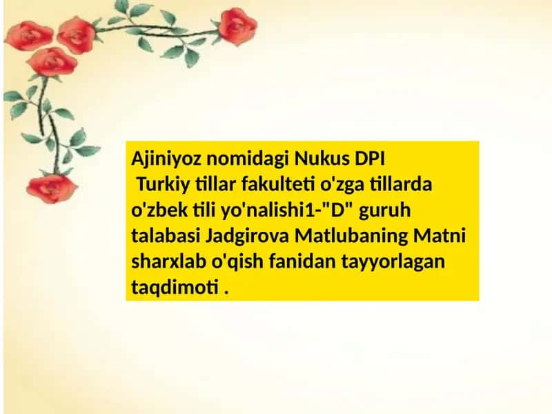 Alisher Navoiy ruboiylari sharhi