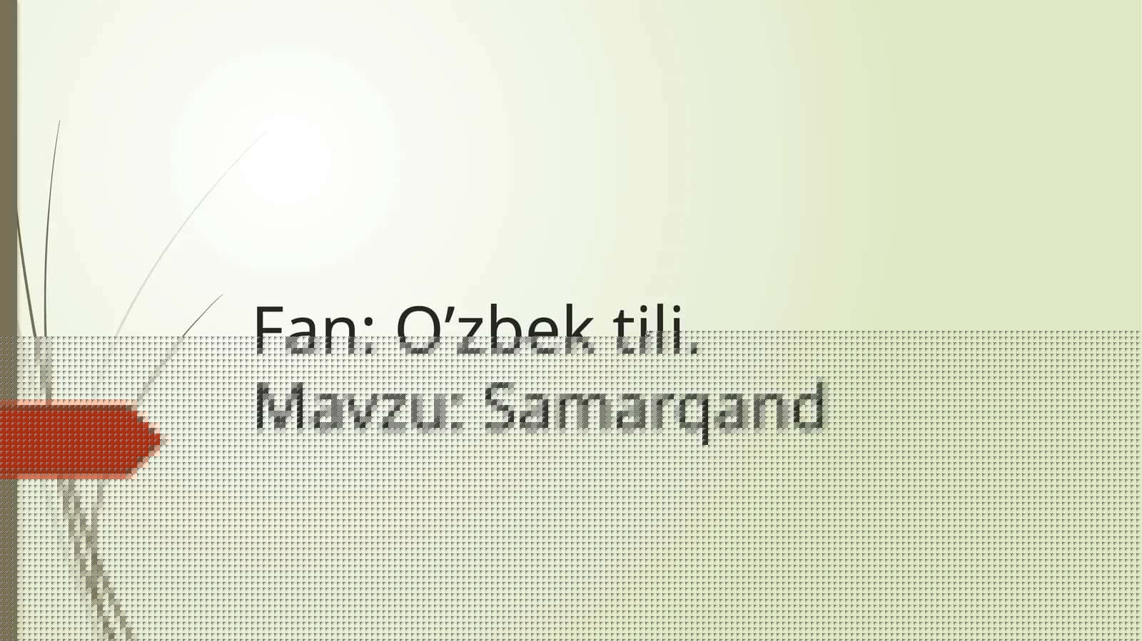 Samarqand