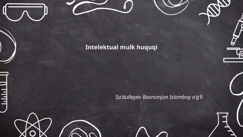 Intelektual mulk huquqi