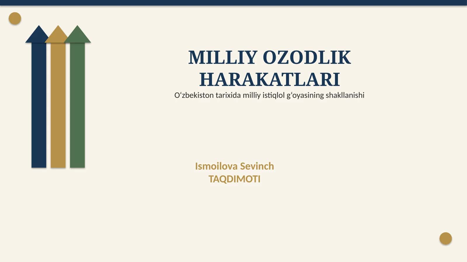 MILLIY OZODLIKHARAKATLARI