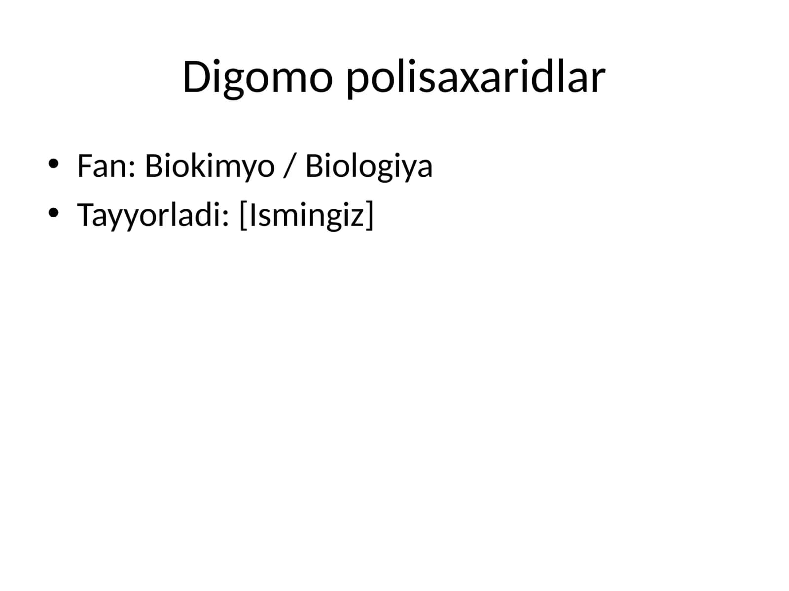 Digomo polisaxaridlar