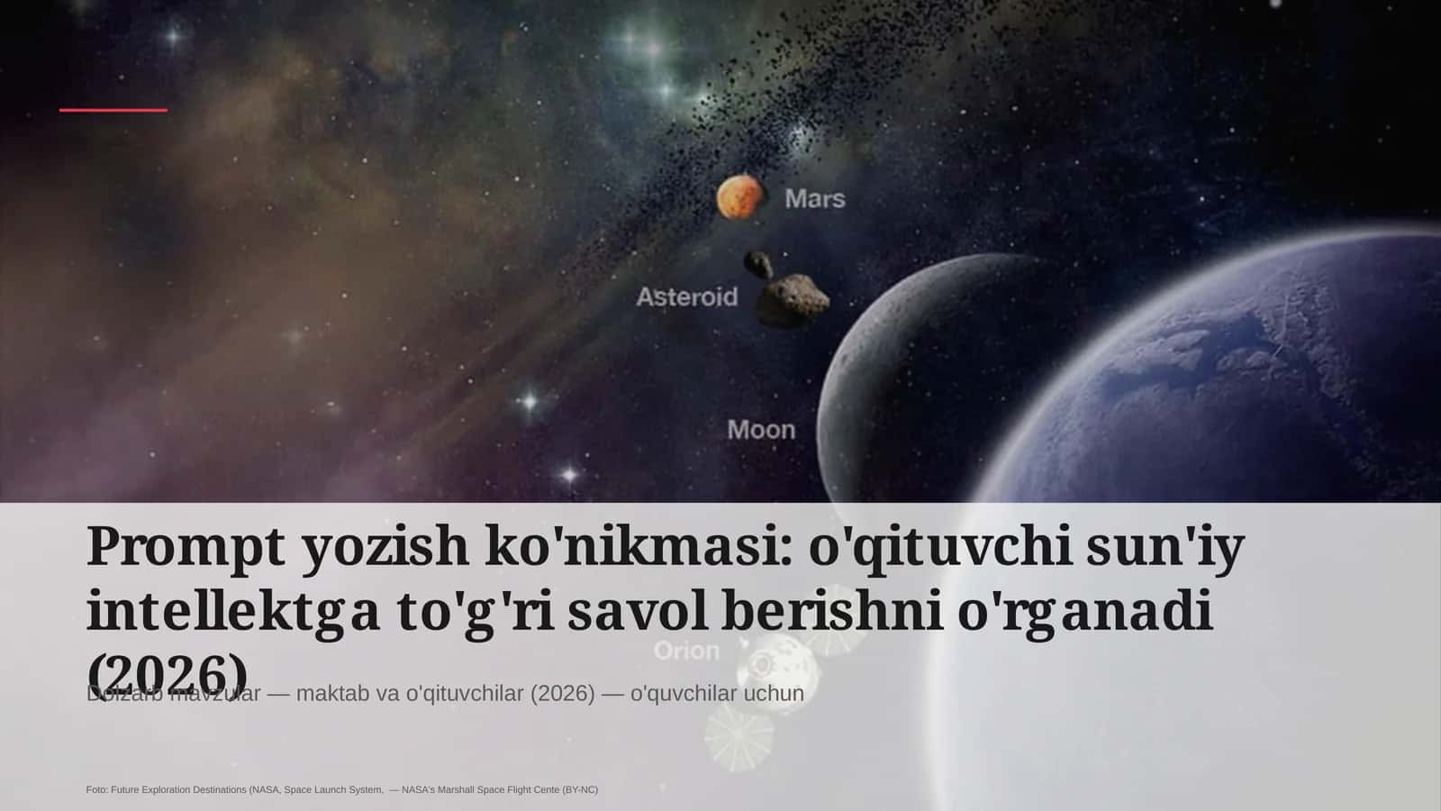 Dolzarb mavzular — maktab va o'qituvchilar (
