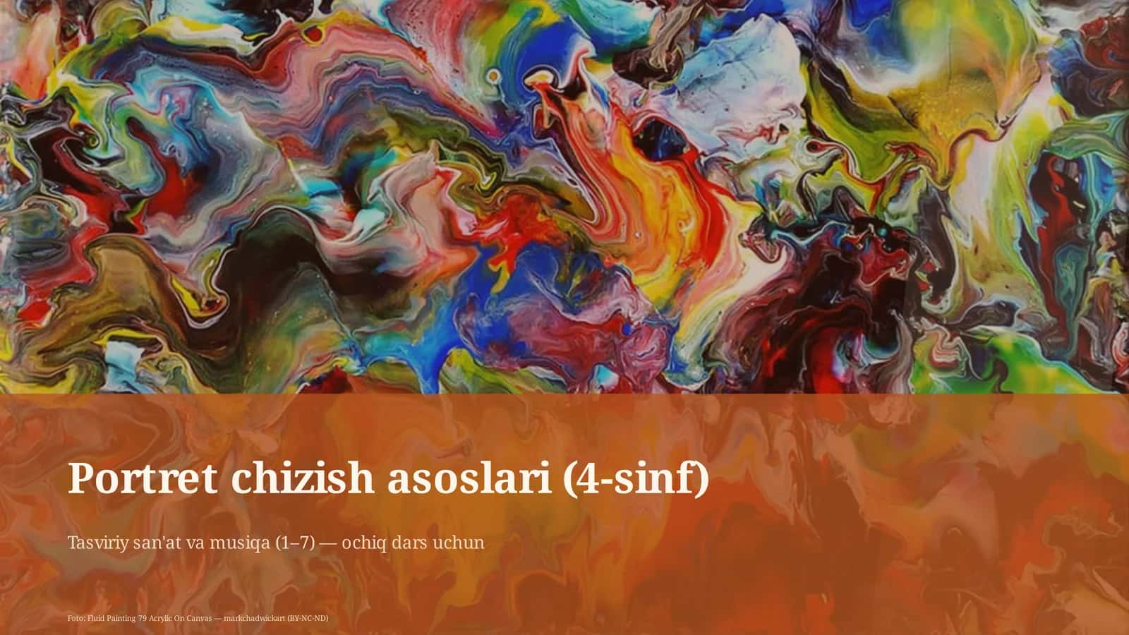 Portret chizish asoslari (4-sinf)