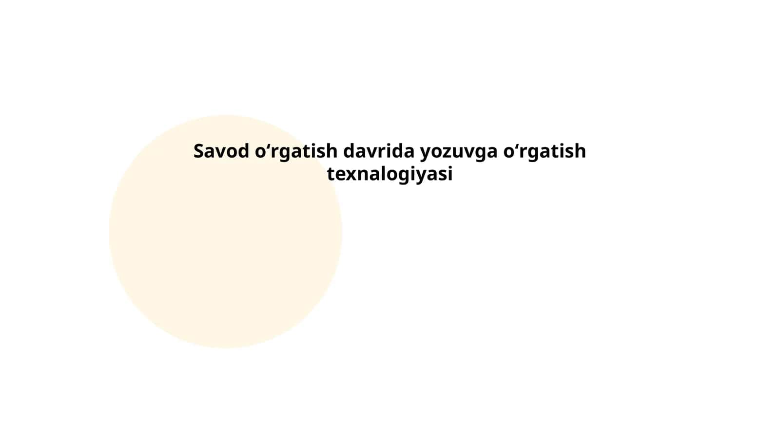 Yozuv oʻrgatish metodlari
