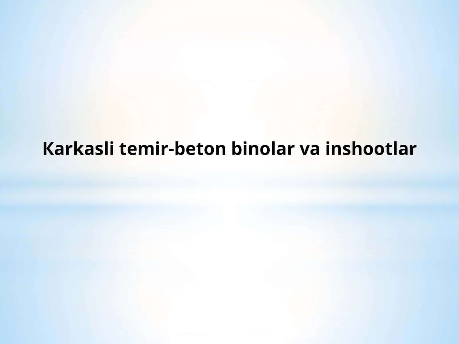 Temir-beton plitalar va to’sinlar
