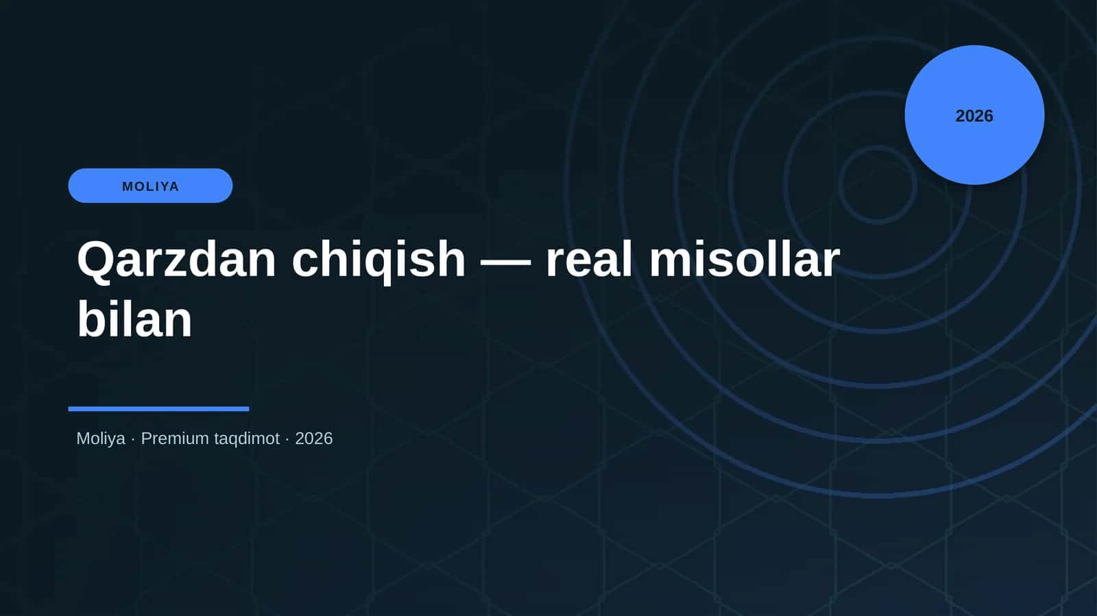 Qarzdan chiqish — real misollar bilan