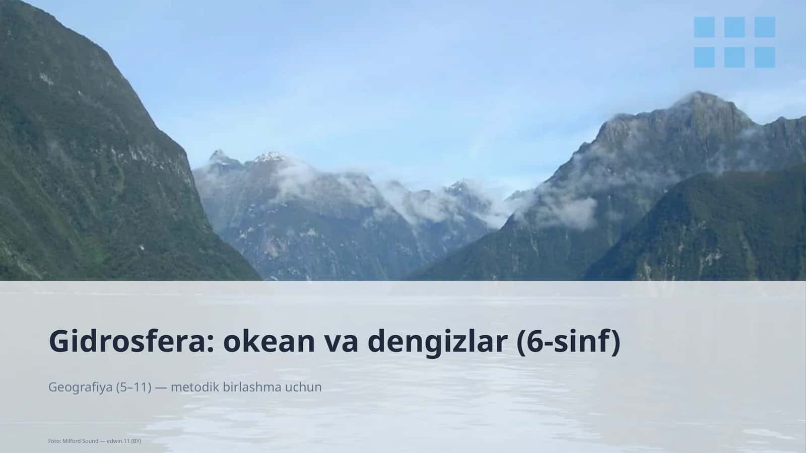 Gidrosfera: okean va dengizlar (6-sinf)