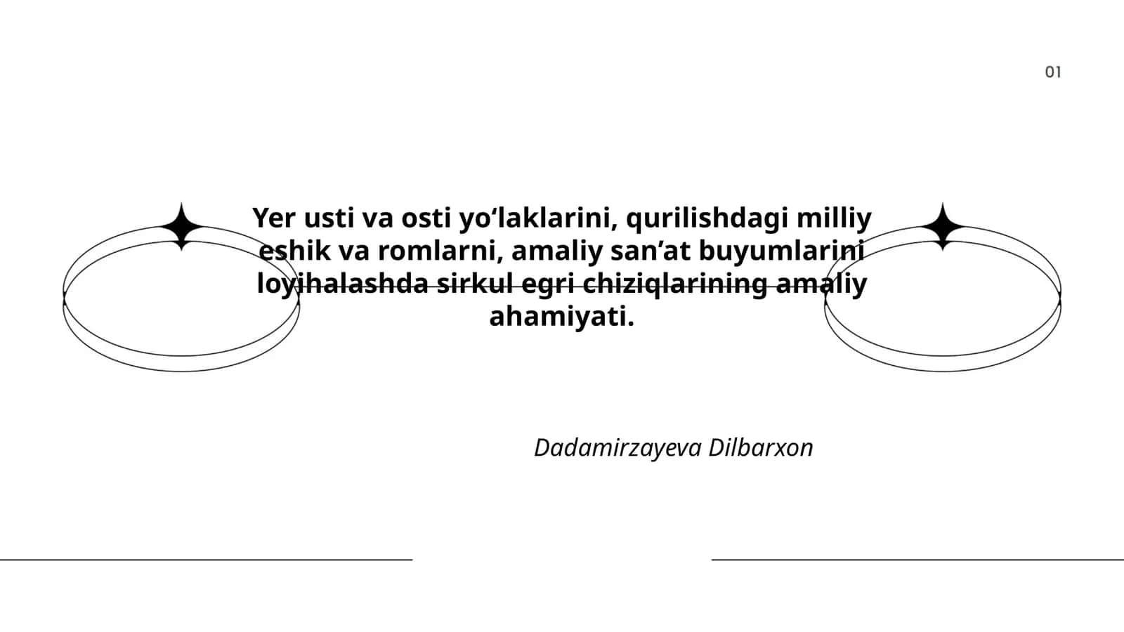 Yer usti va osti yo‘laklarining loyihalash