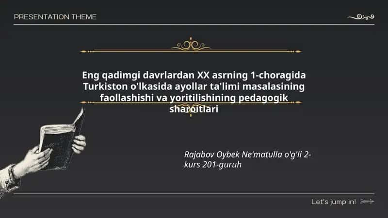 Ayollar ta'limi masalasining faollashishi va yoritilishining pedagogik sharoitlari