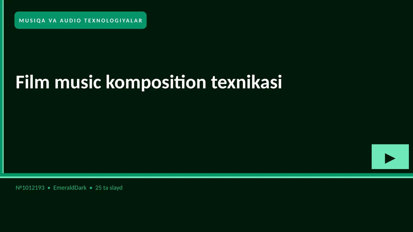 Film music komposition texnikasi