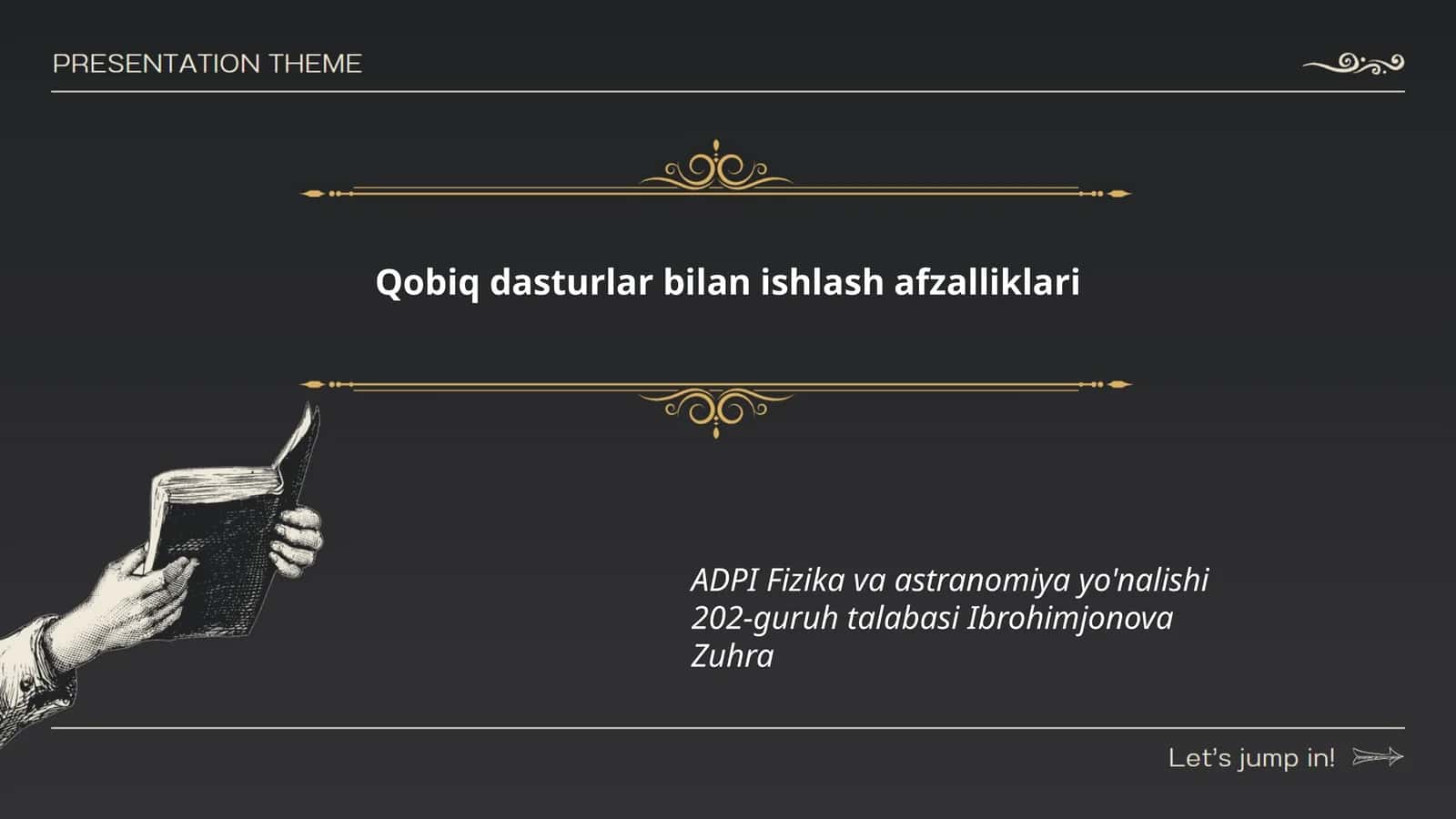 Qobiq dasturlar bilan ishlash afzalliklari
