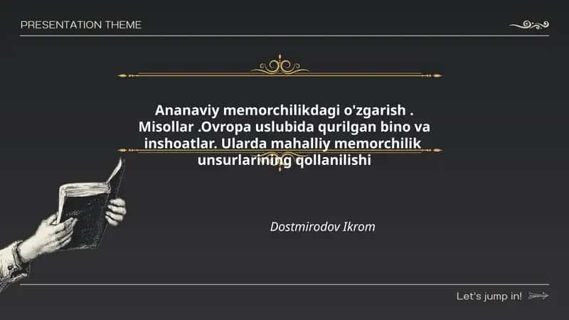 An'anaviy memorchilikdagi o'zgarish