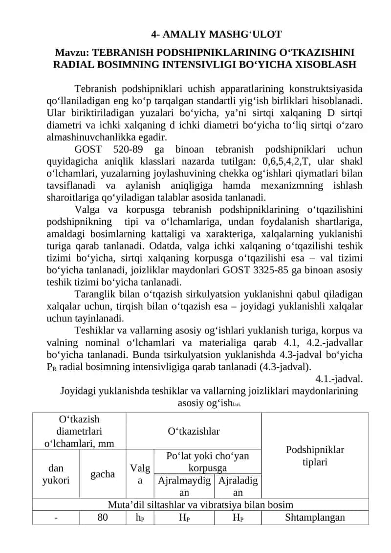 Tebranish Podshipniklari