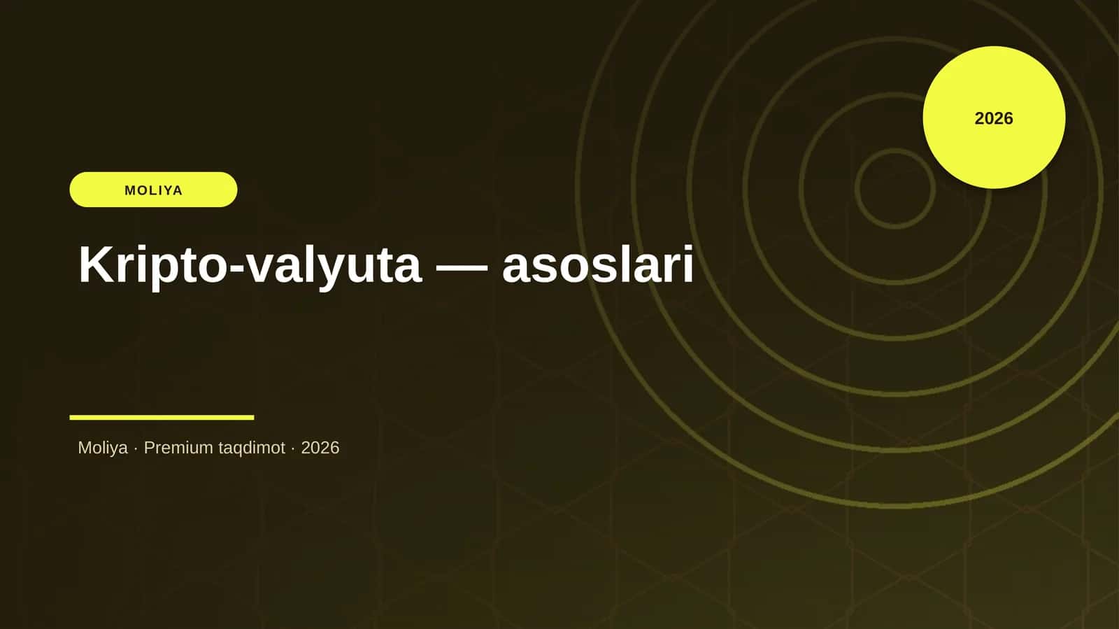 Kripto-valyuta — asoslari