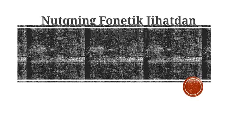 Nutqning Fonetik Jihatdan BoʻLinishi