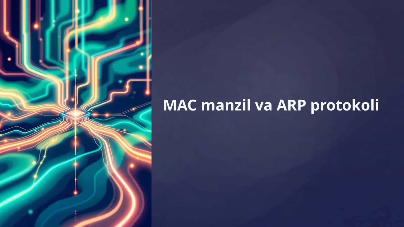 MAC manzil va ARP protokoli