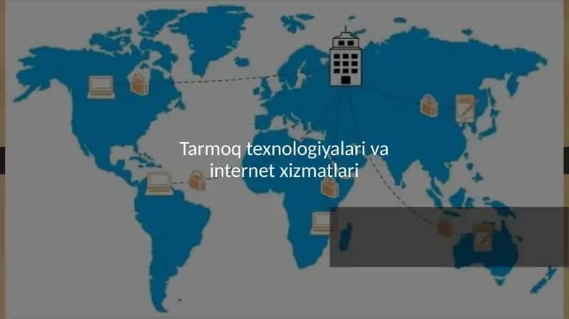 Tarmoq texnologiyalari va internet xizmatlari