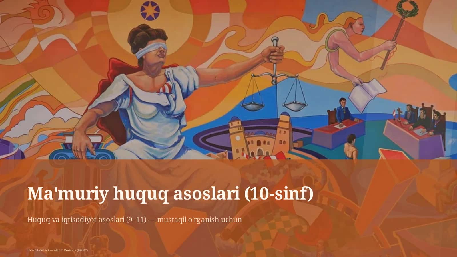 Ma'muriy huquq asoslari (10-sinf)