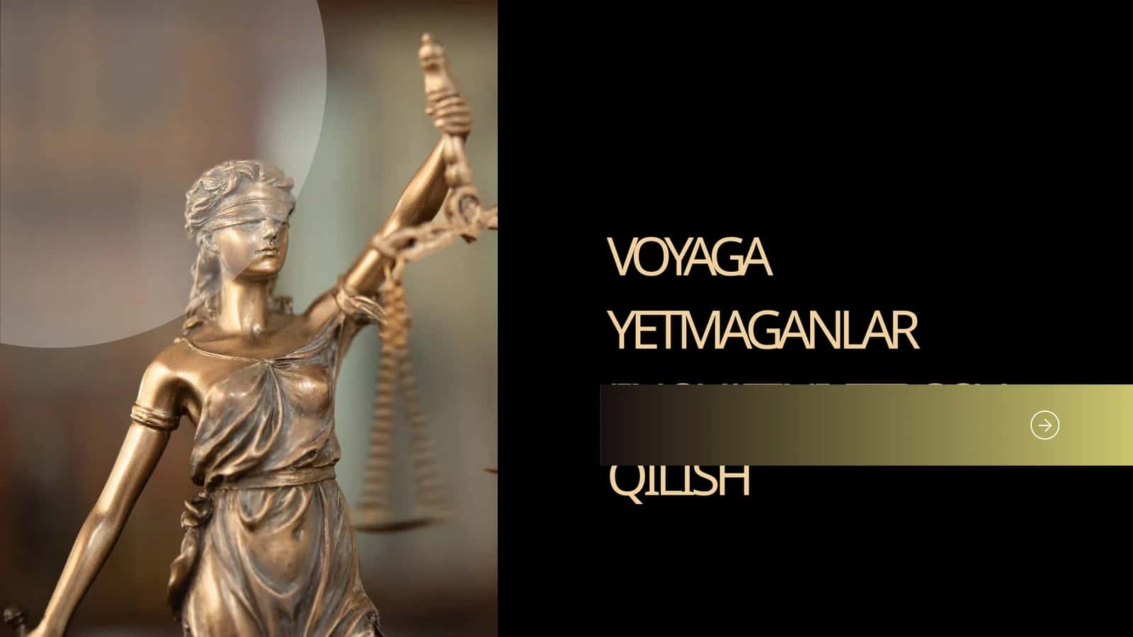 VOYAGA YETMAGANLAR JINOYATINI TERGOV QILISH