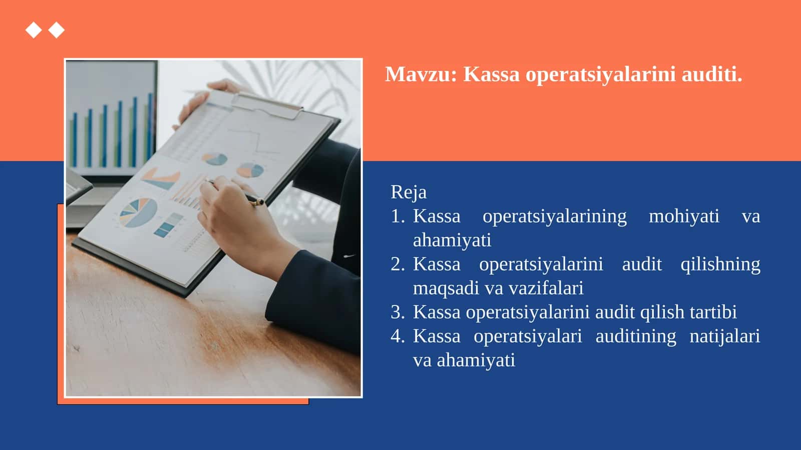 Kassa operatsiyalarini auditi