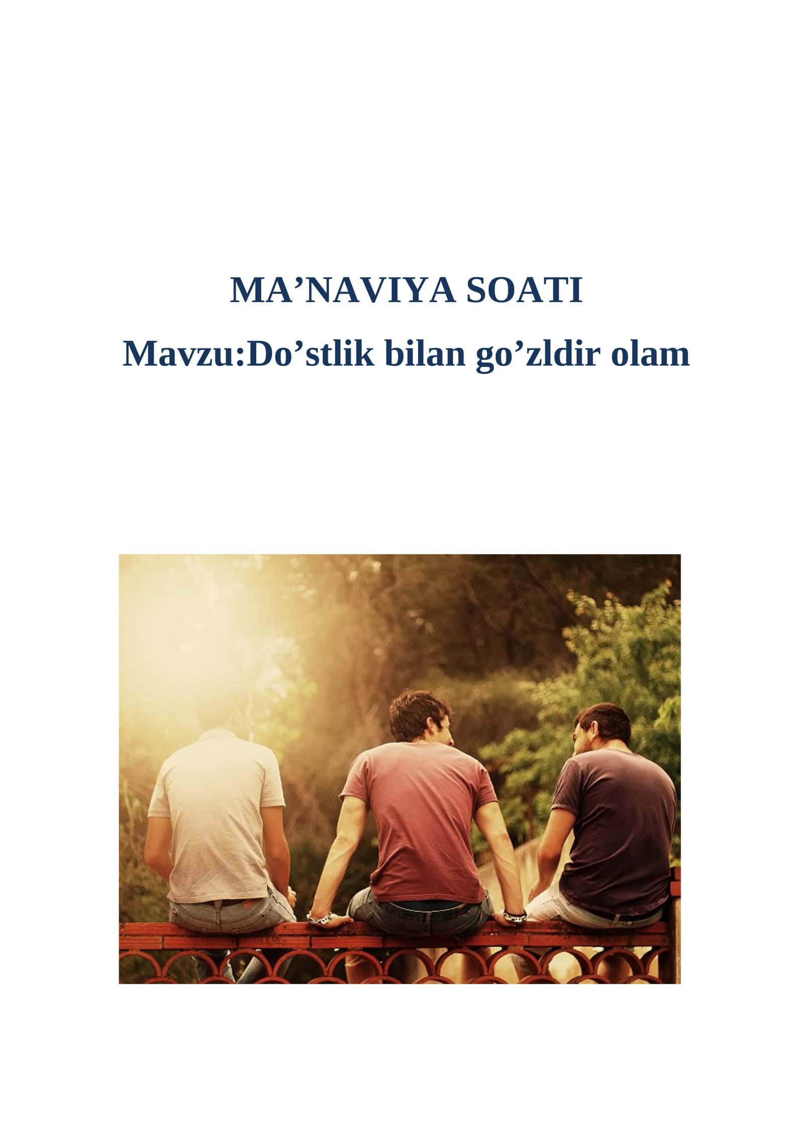 MA’NAVIYA SOATI