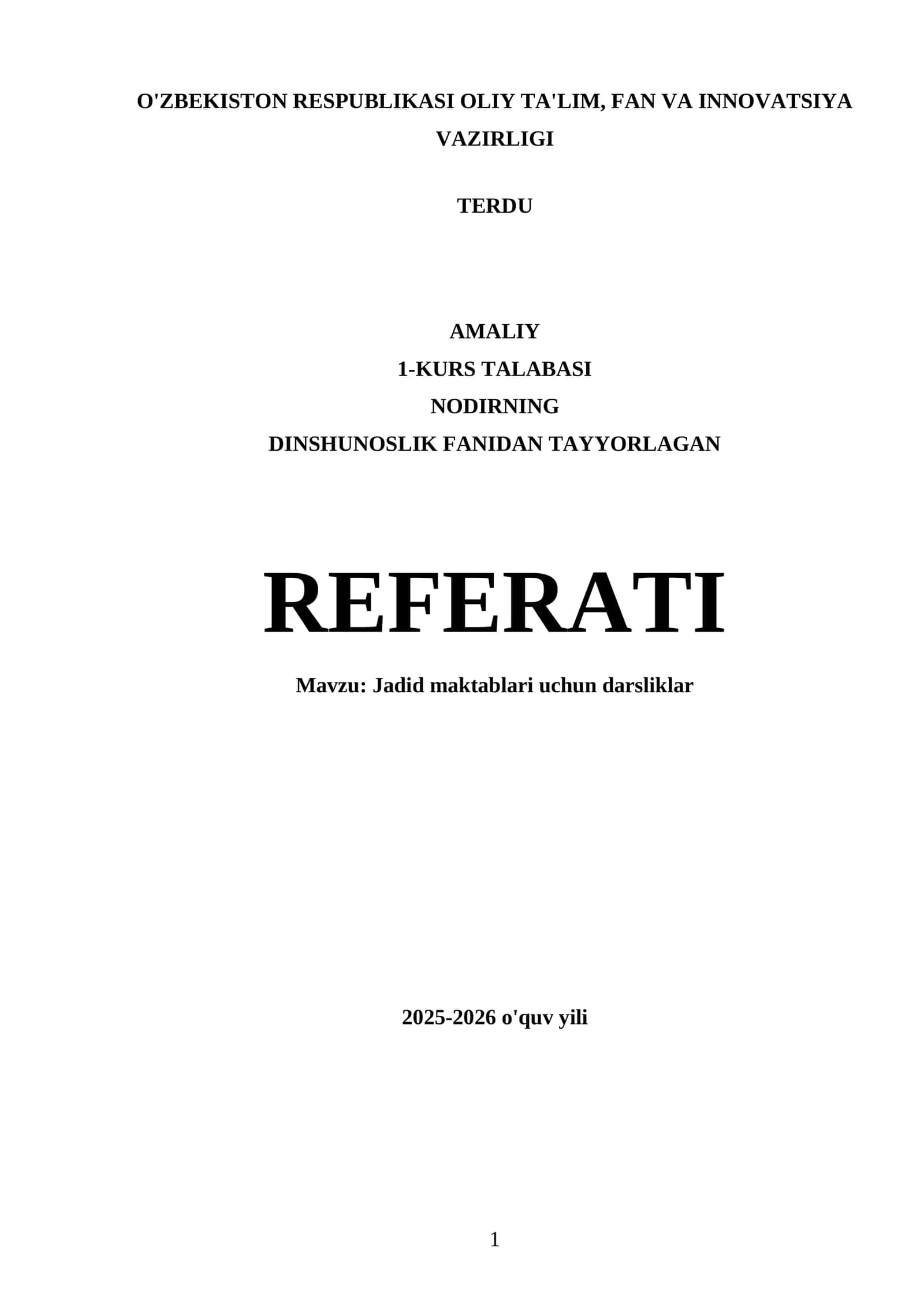 Jadid maktablari uchun darsliklar