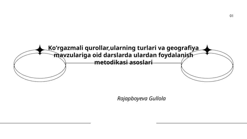 Koʻrgazmali qurollar, ularning turlari va geografiya mavzulariga oid darslarda ulardan foydalanish metodikasi asoslari