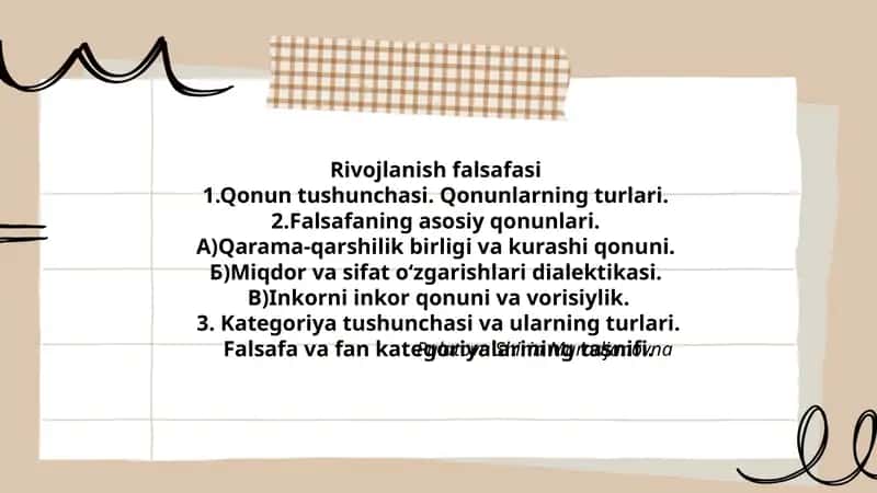 Rivojlanish falsafasi