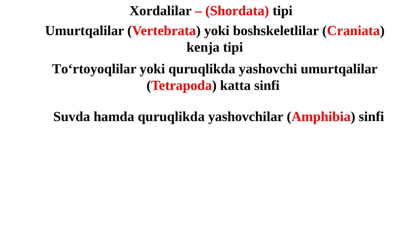 Suvdahamdaquruqlikdayashovchilar(Amphibia)sinfi