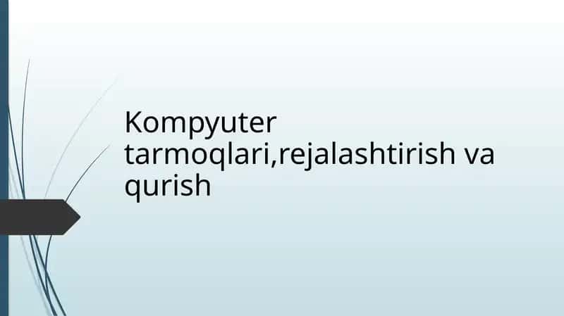 Optiktolalikabellarnio’rganish