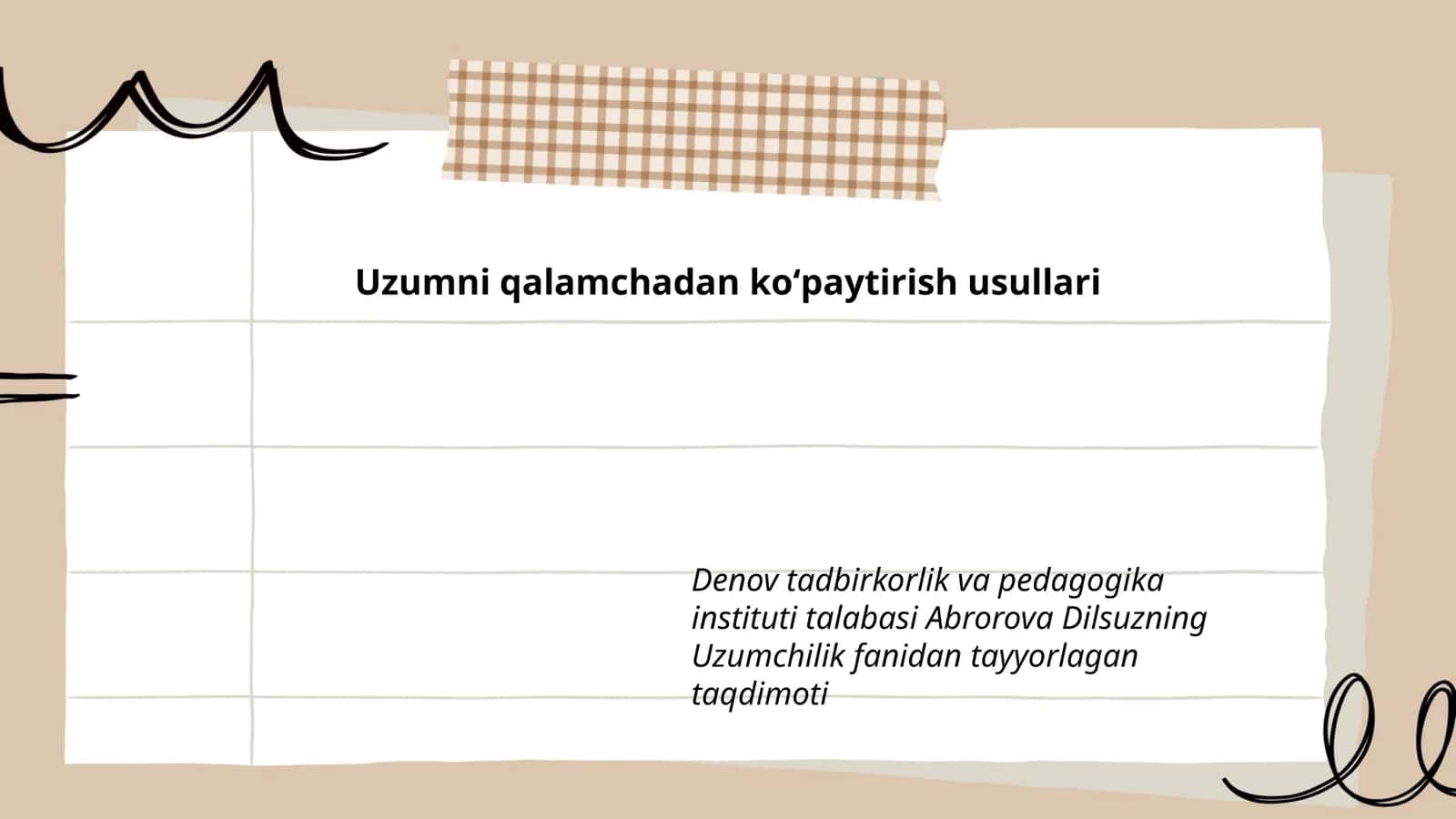 Uzumni qalamchadan koʻpaytirish usullari