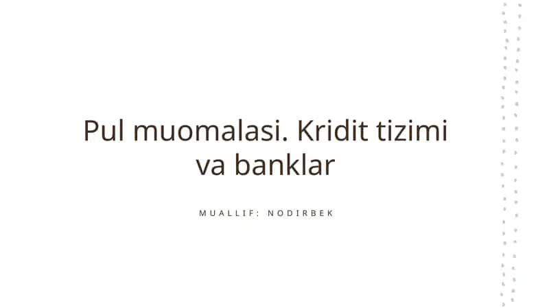 Pul Muomalasi