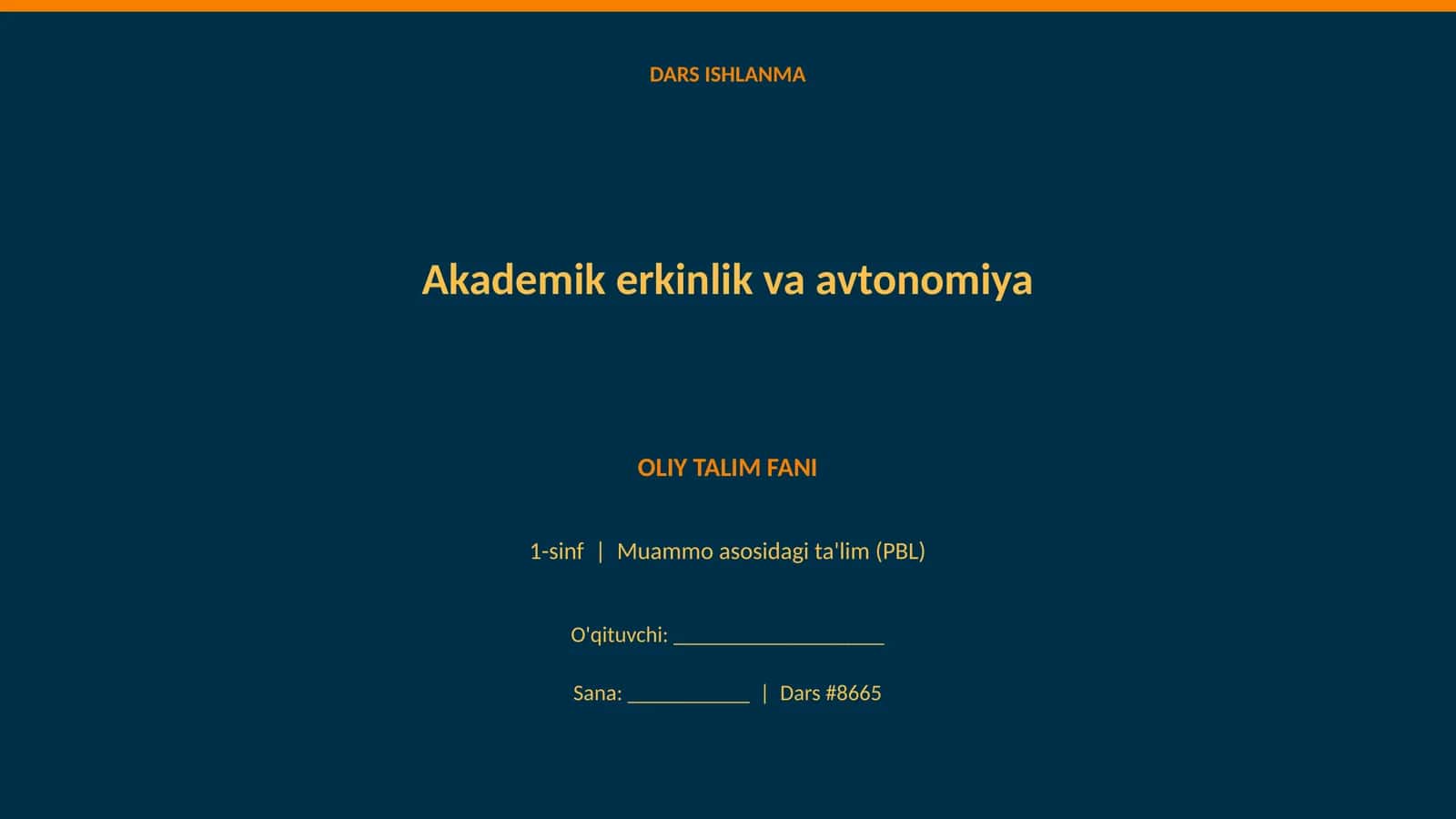 Akademik erkinlik va avtonomiya
