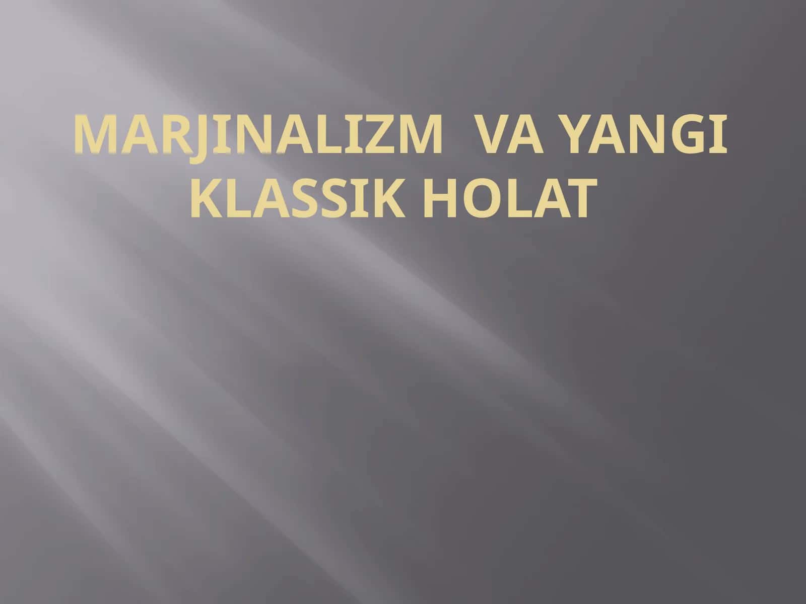 Marjinalizm