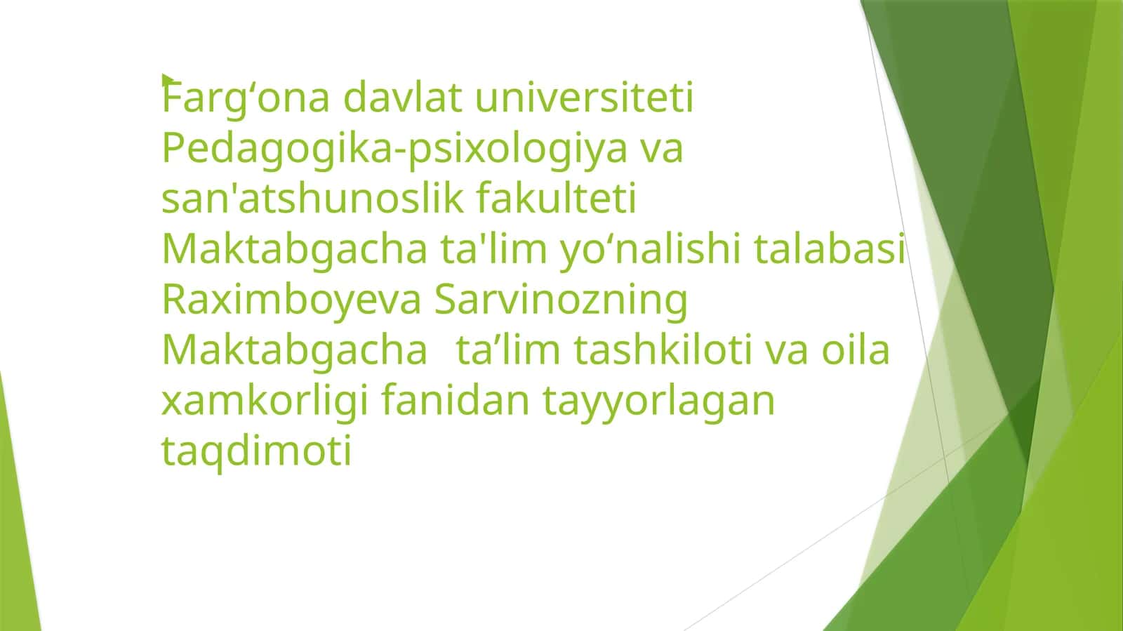 Bugungi kunda oilaviy tarbiya borasida zamonaviy qarashlar
