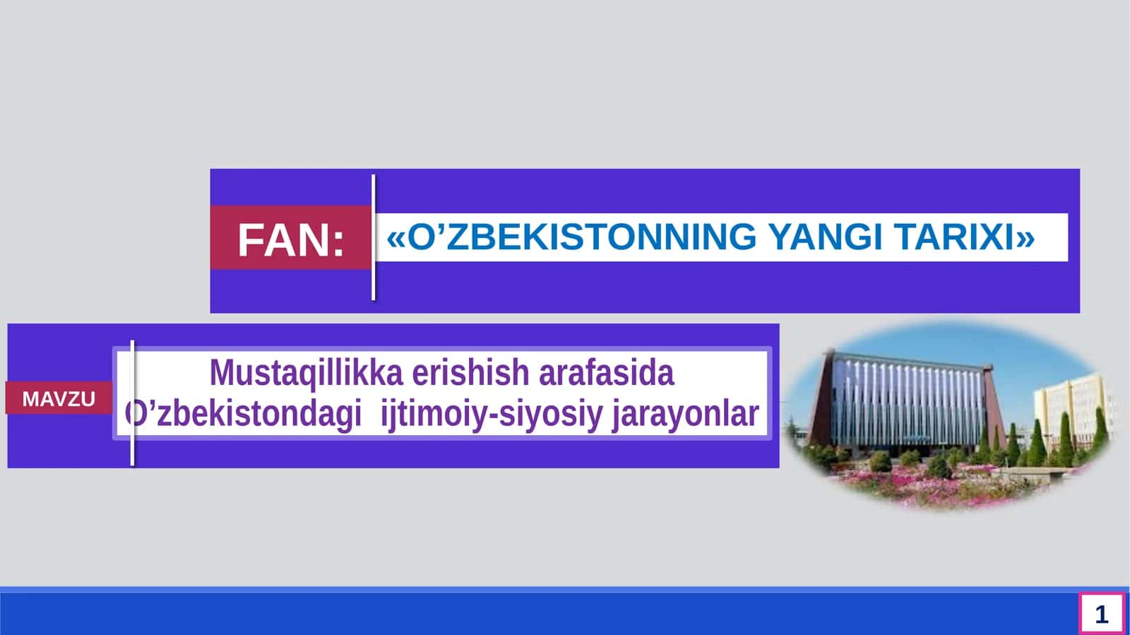 Mustaqillikka erishish arafasida O’zbekistondagi ijtimoiy-siyosiy jarayonlar