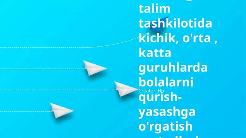 Guruhda Bolalar Qurish-yasashga O'rgatish Metodlari