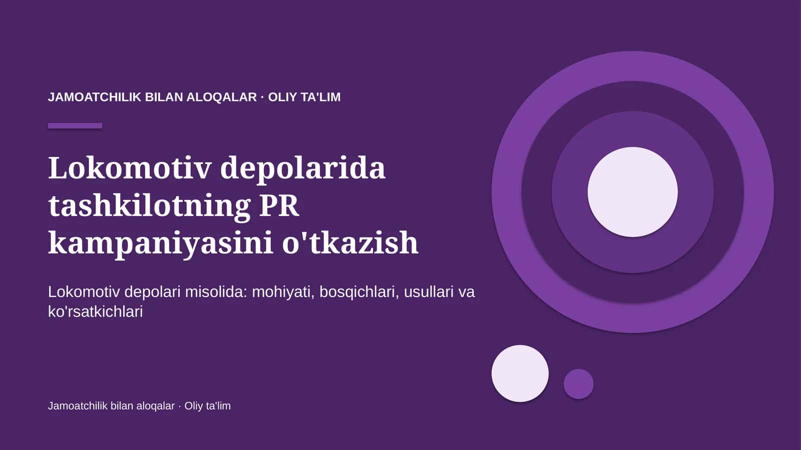 Lokomotiv depolarida tashkilotning PR kampaniyasini o'tkazish