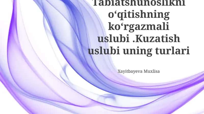 Kuzatish usullari