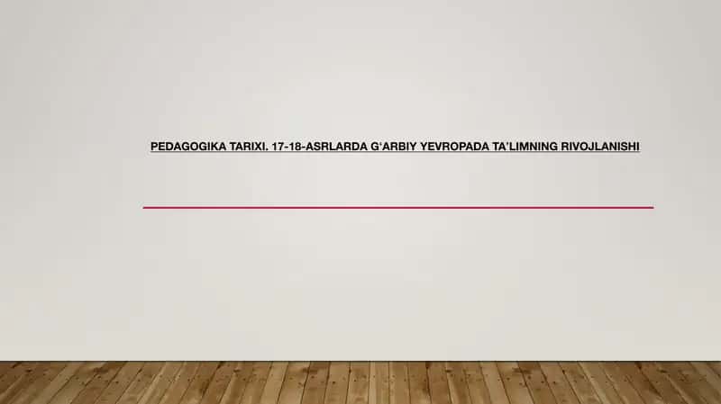 Pedagogika tarixi
