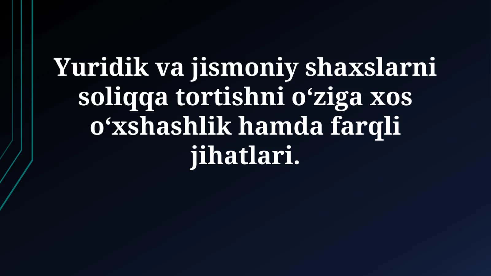 Soliqqa tortishning o'xshashliklari va farqlari
