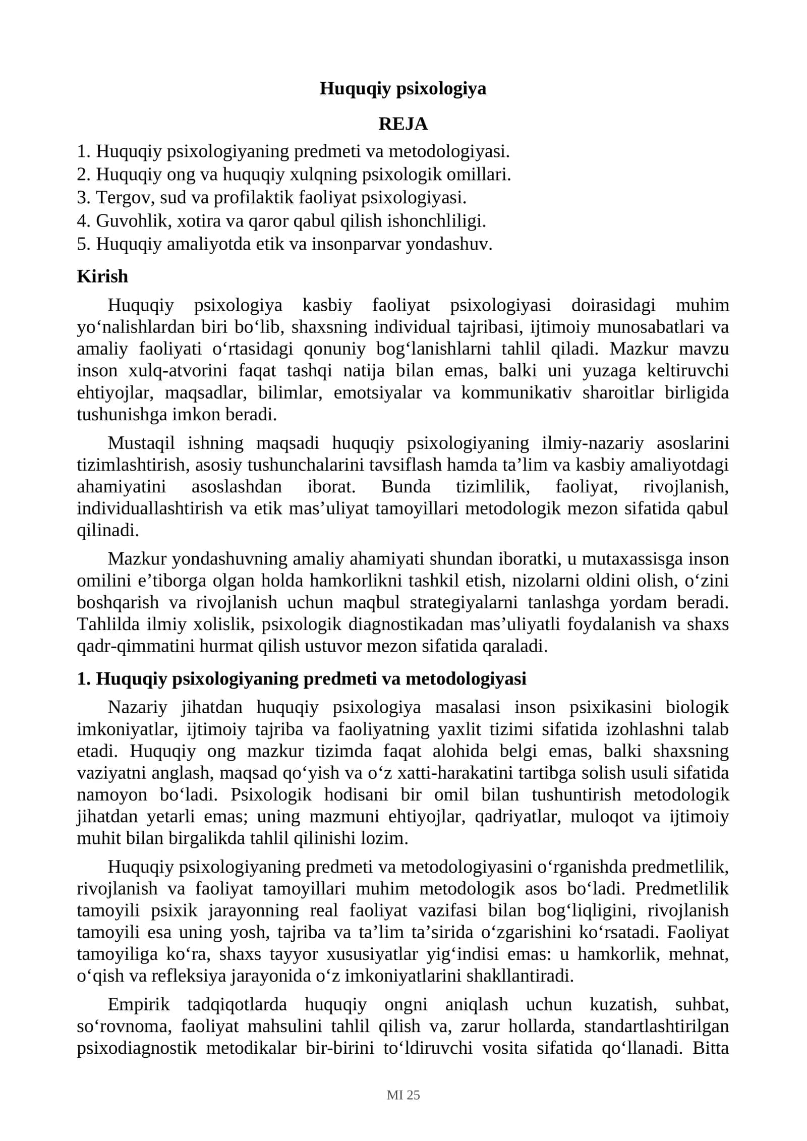 Huquqiy psixologiya
