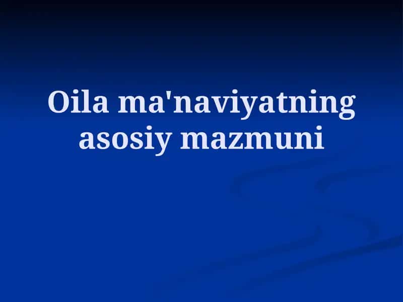 Oilama'naviyatningasosiymazmuni