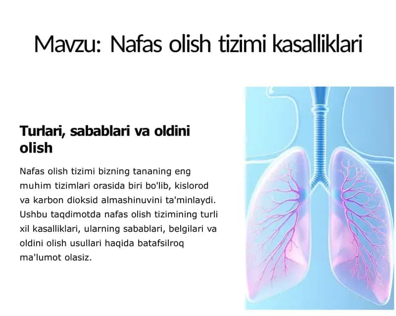 Nafas olish tizimi kasalliklari