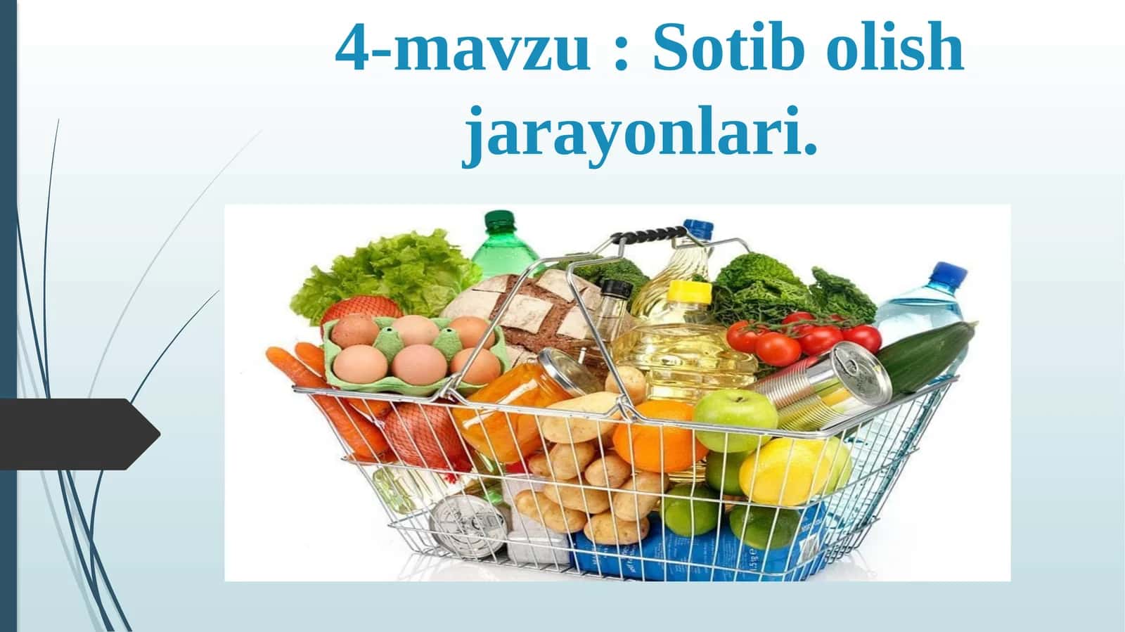 Sotish va Sotibolish jarayonlari