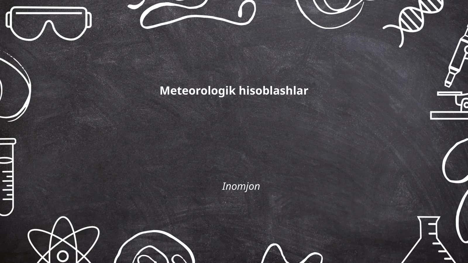 Meteorologik hisoblashlar